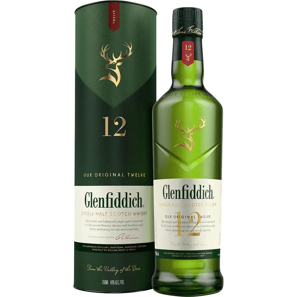 Glenfiddich 12 Year Old Single Malt Scotch Whisky