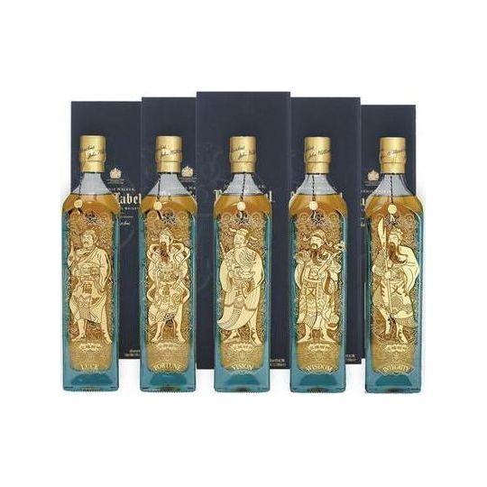 Johnnie Walker Blue Label 5 Gods of Wealth Collection