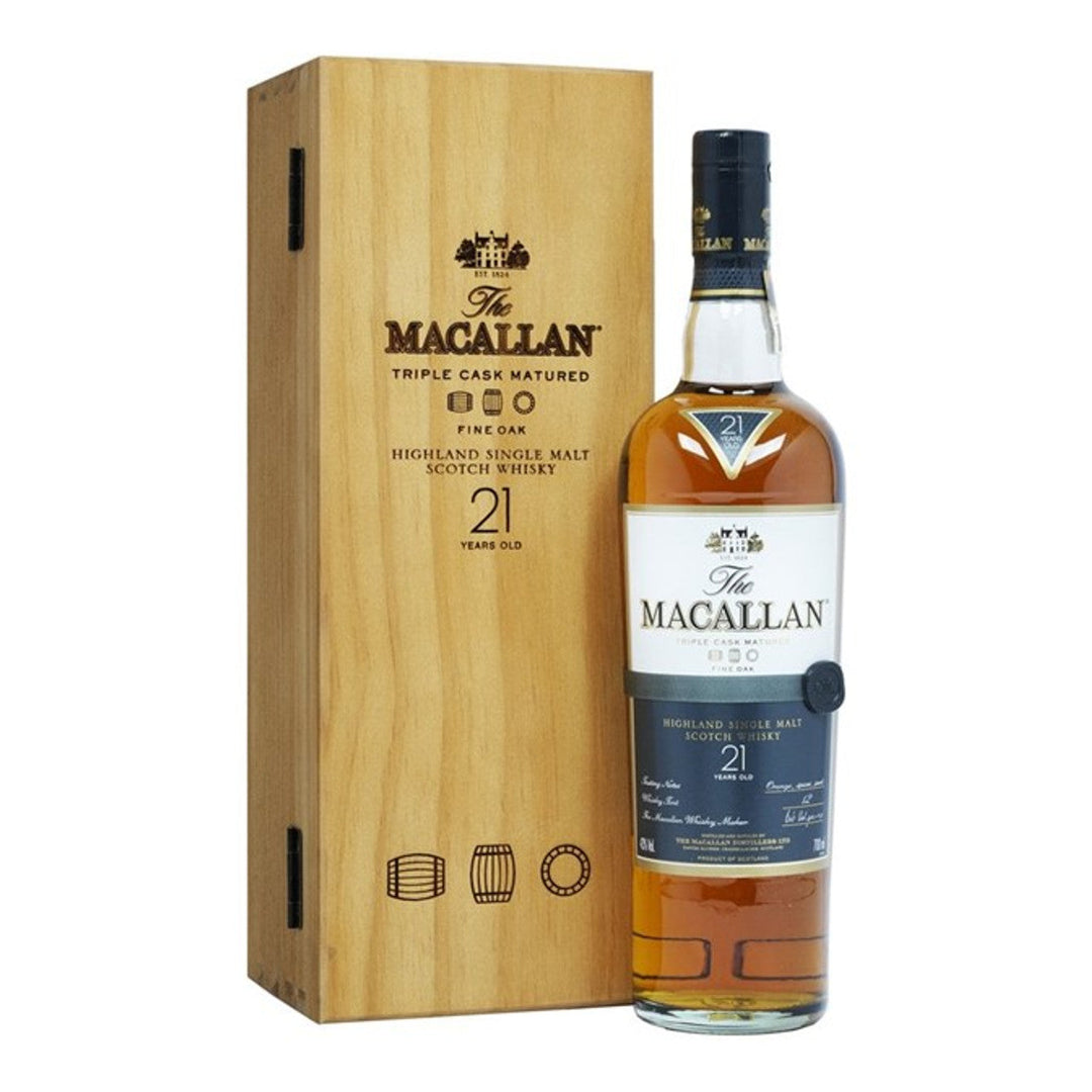 The Macallan 21 Year Triple Cask Matured 750 ml - Cork & Mash